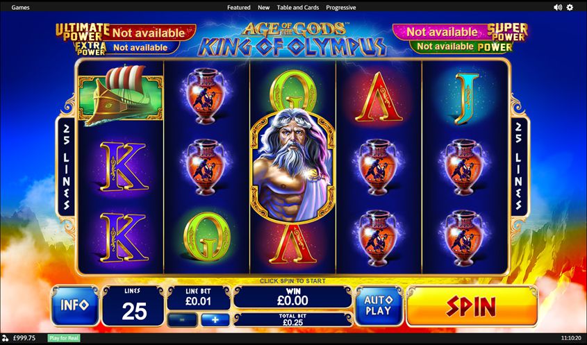 Versi Demo Age Of The Gods Slot